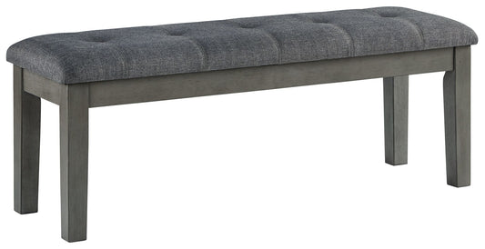 Hallanden - Large UPH Dining Room Bench - Black / Gray