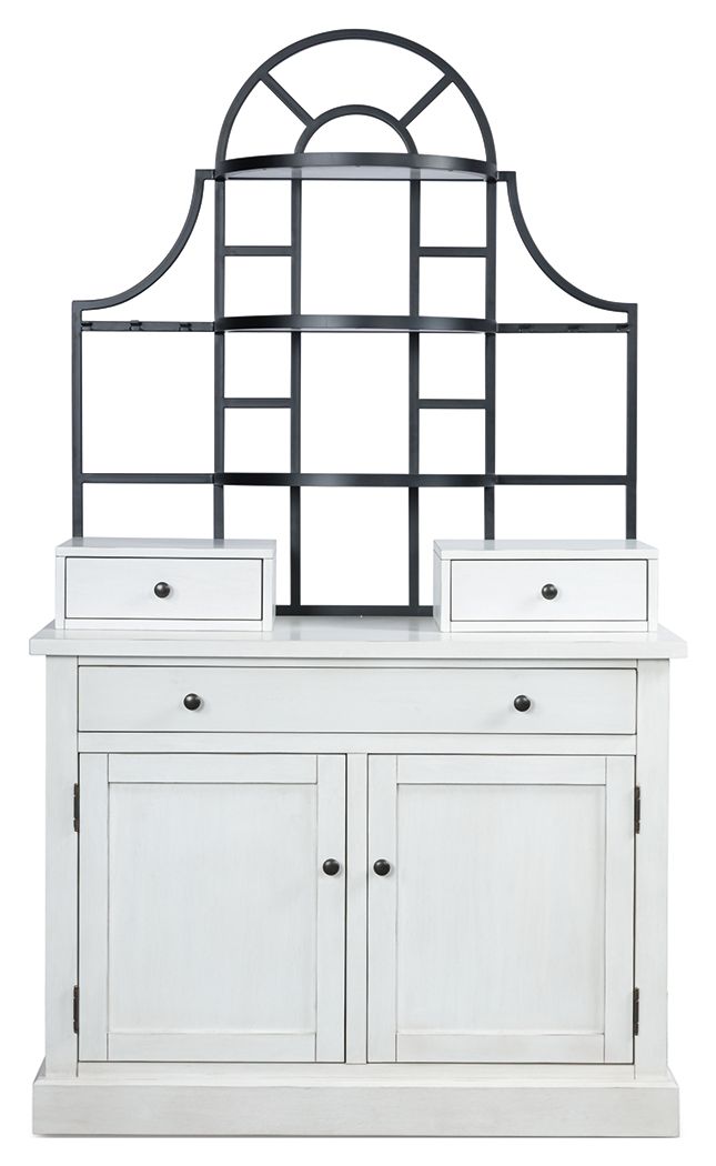Greddinton - White - Baker's Rack