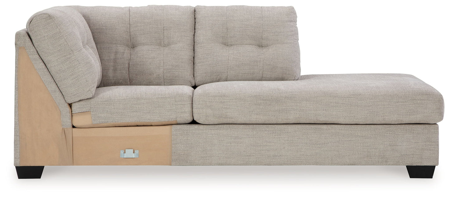 Mahoney - Raf Corner Chaise - Pebble