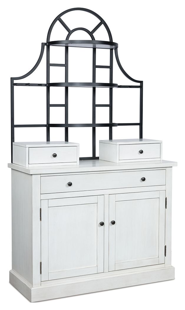Greddinton - White - Baker's Rack