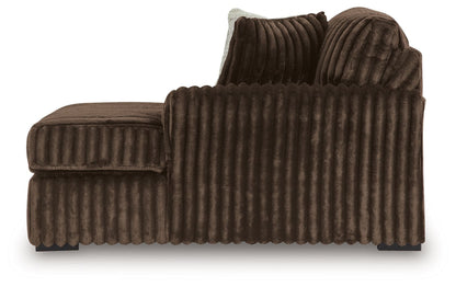 Midnight-Madness - RAF Corner Chaise - Chocolate