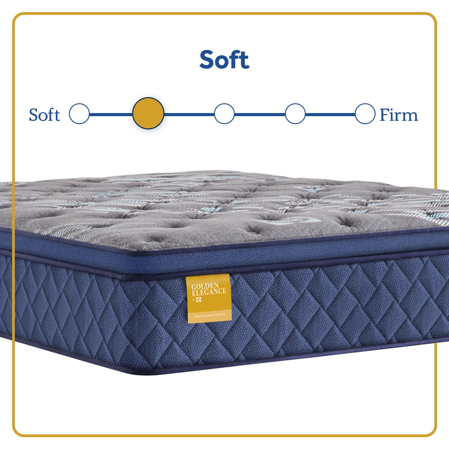 Golden Elegance - Featherton Soft Euro Pillow Top Mattress