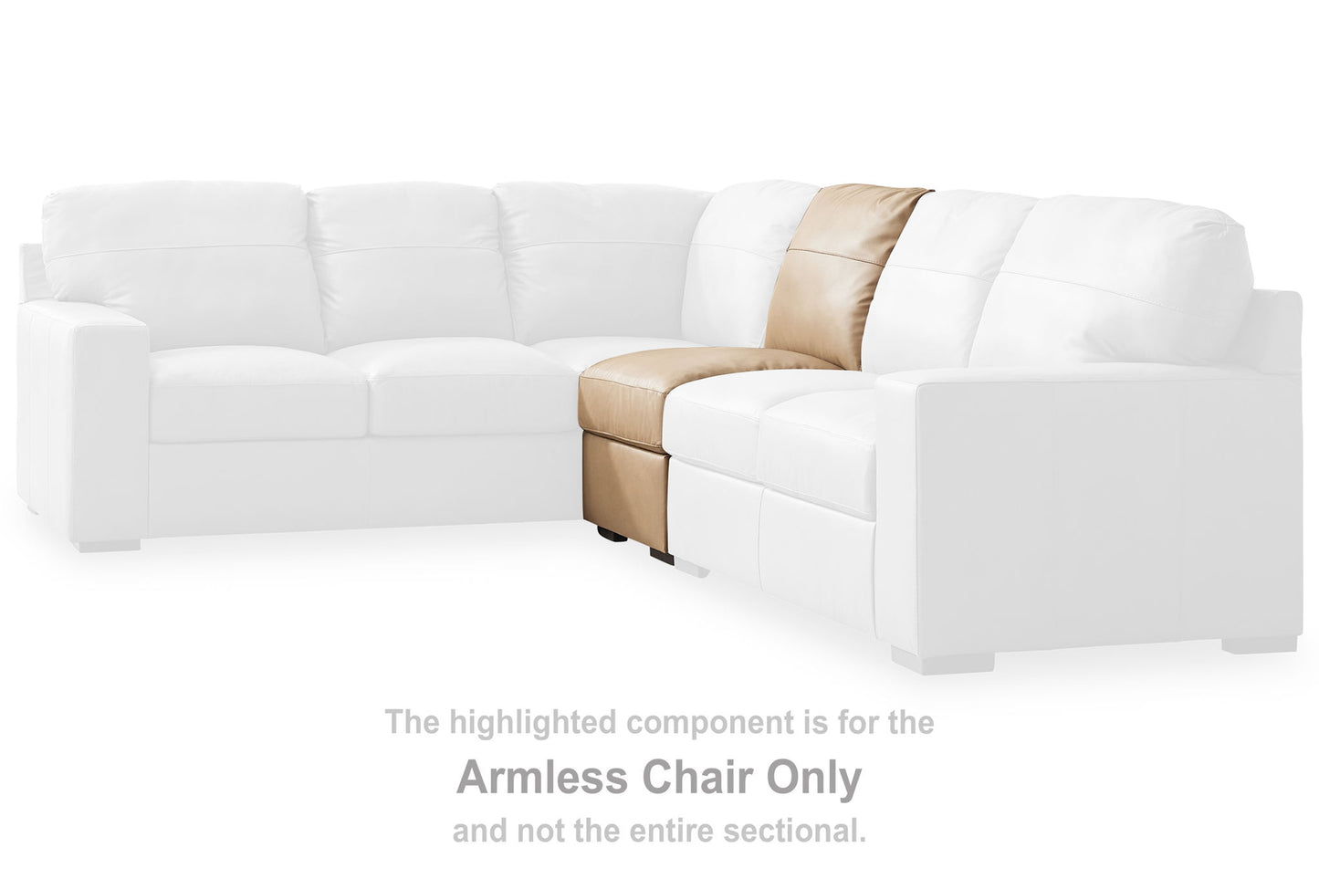 Bandon - Armless Chair - Toffee