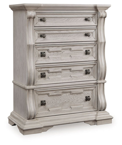 Bruchandi - Antique White - Five Drawer Chest