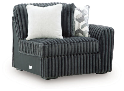 Midnight-Madness - RAF Corner Chair - Gunmetal