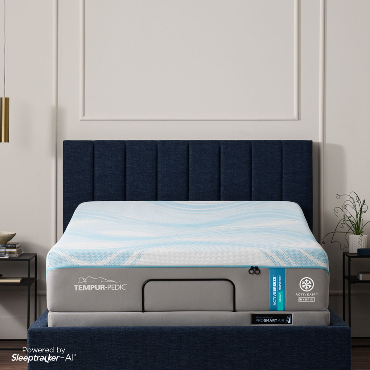 Tempur-Breeze - Tempur-ActiveBreeze Medium Hybrid Mattress - Split California King