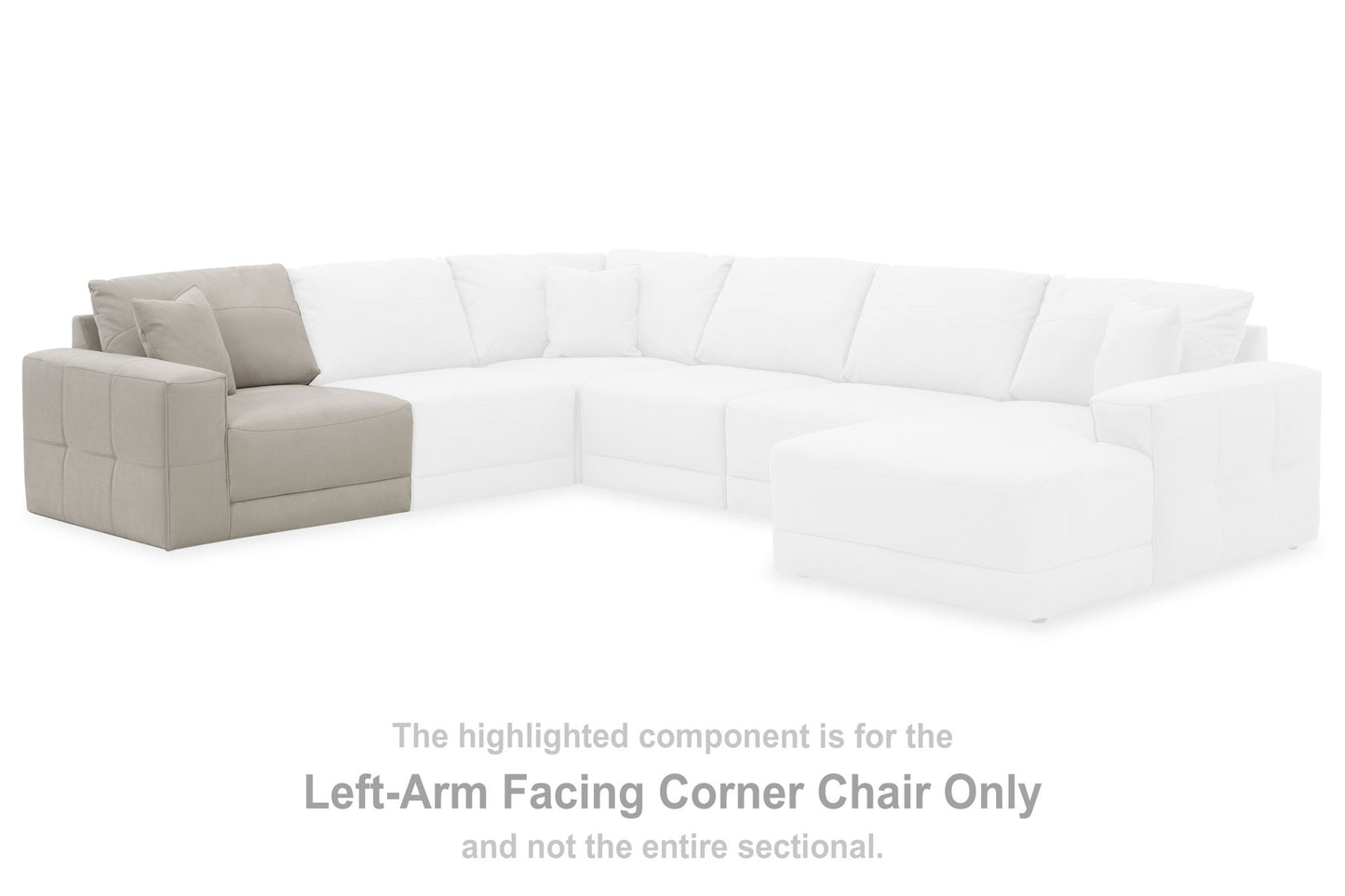 Next-Gen Gaucho - LAF Corner Chair - Gray